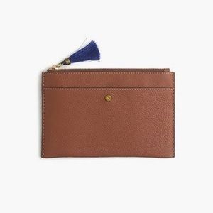 J crew brown clutch